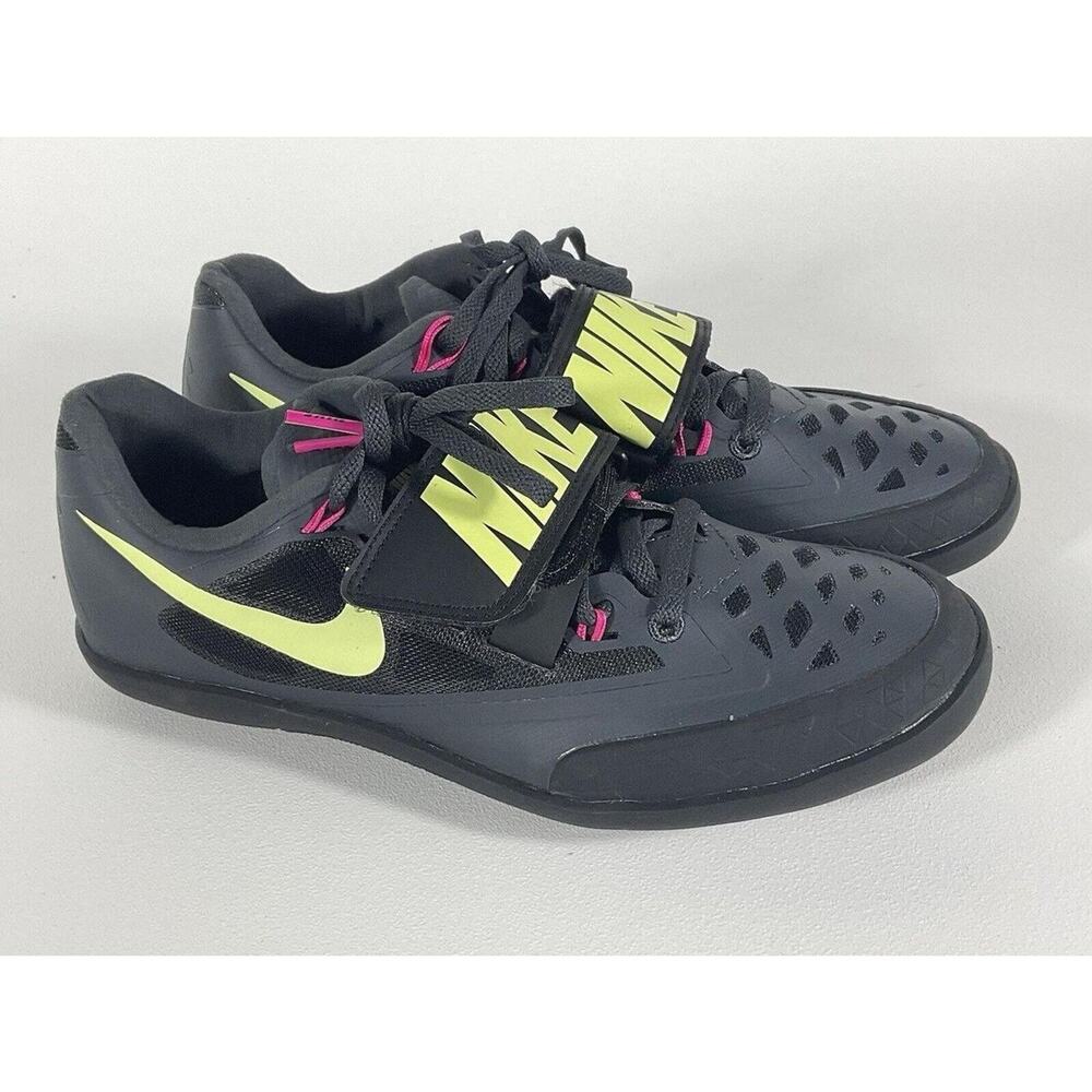Nike Zoom LJ Elite Long Jump Track Spikes Black Volt Pink 685135-004 Mens 4.5 W6